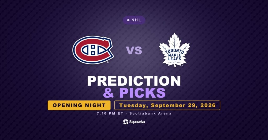 Montreal Canadiens vs Toronto Maple Leafs prediction, picks and odds for NHL opening night 2026