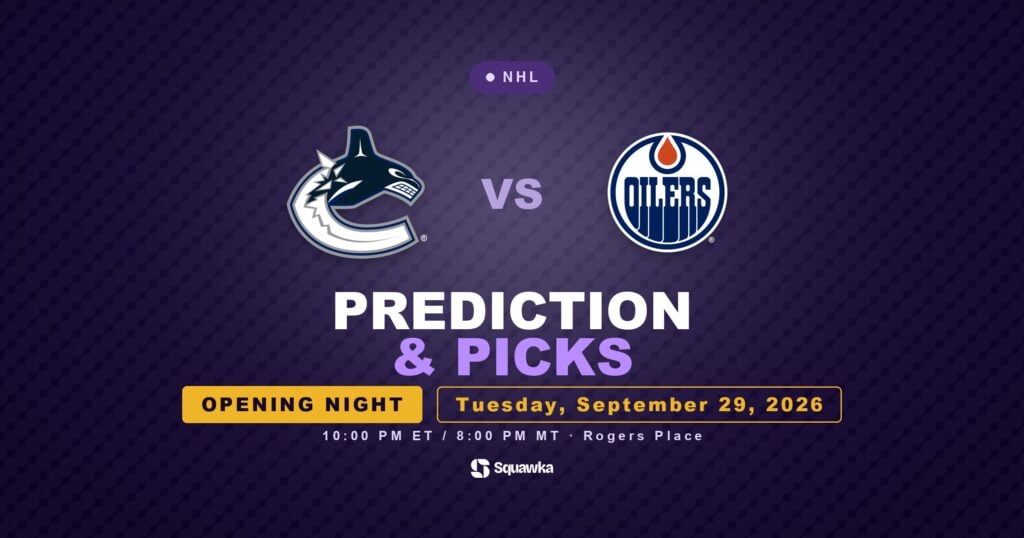 Vancouver Canucks vs Edmonton Oilers prediction, picks and odds for NHL opening night 2026