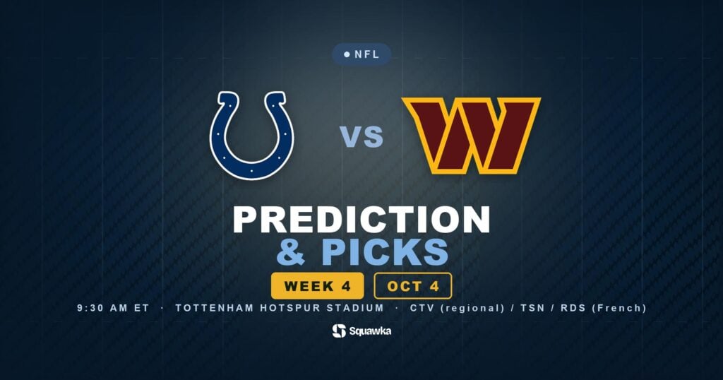 Indianapolis Colts vs Washington Commanders prediction, picks and odds for Week 4 of the 2026 NFL season