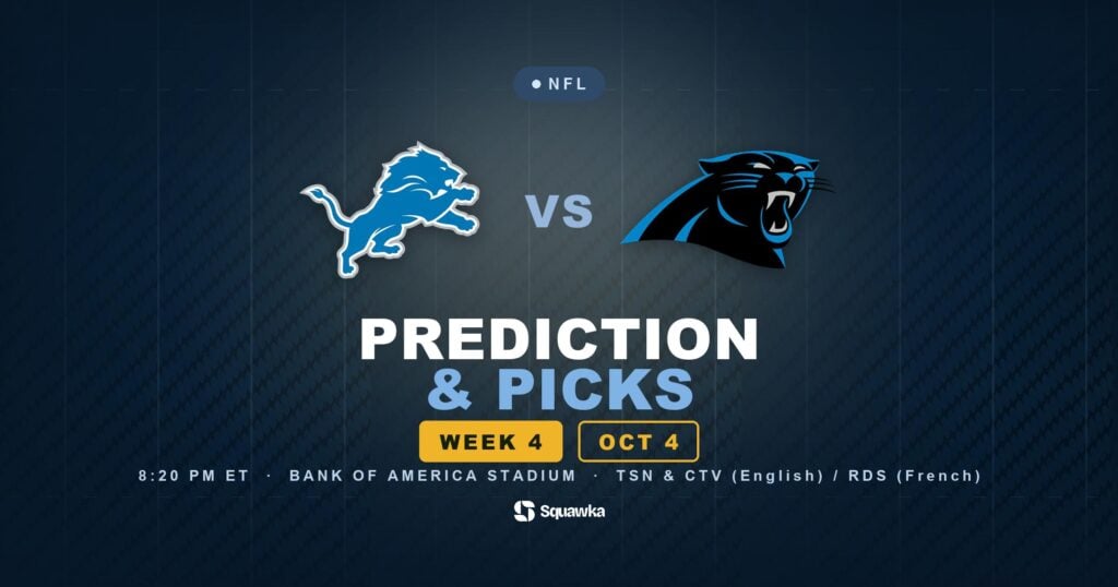 Detroit Lions vs Carolina Panthers prediction, picks and odds for Week 4 of the 2026 NFL season