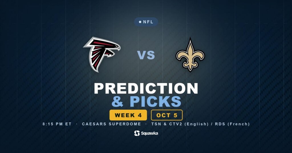 Atlanta Falcons vs New Orleans Saints prediction, picks and odds for Week 4 of the 2026 NFL season