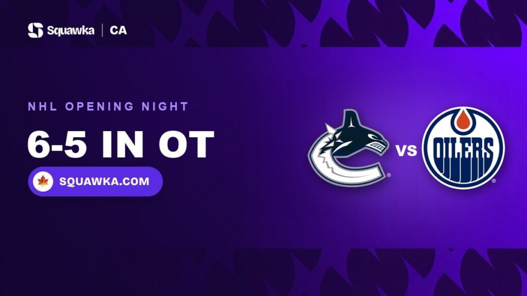 Vancouver Canucks and Edmonton Oilers logos: the Canucks won 6-5 in overtime on 29 September 2026