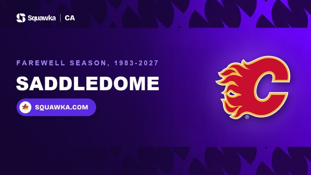 Calgary Flames logo: the Scotiabank Saddledome's farewell season, 1983 to 2027