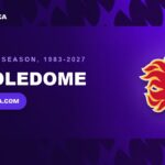 Calgary Flames logo: the Scotiabank Saddledome's farewell season, 1983 to 2027