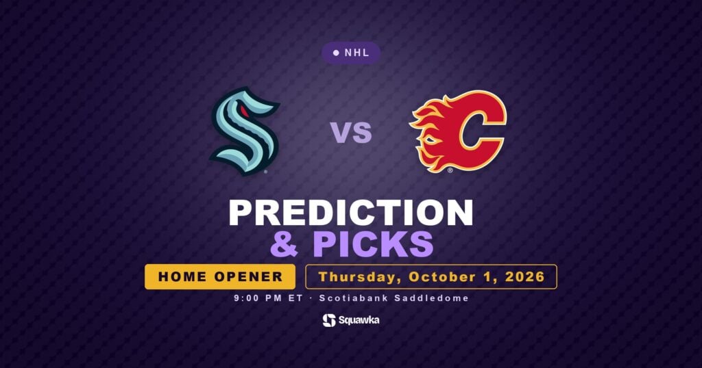 Seattle Kraken vs Calgary Flames prediction, team news and odds for 1 October 2026