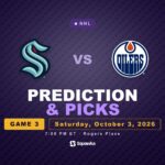 Seattle Kraken vs Edmonton Oilers prediction, team news and odds for 3 October 2026
