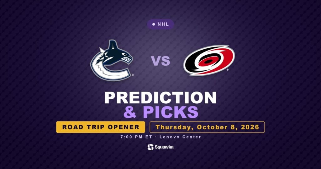 Vancouver Canucks vs Carolina Hurricanes prediction and picks