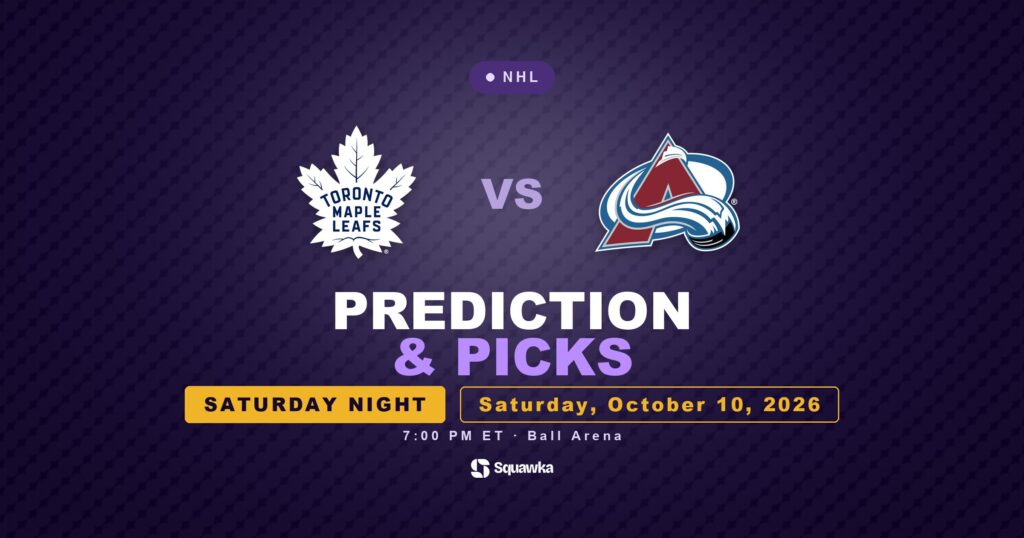 Toronto Maple Leafs vs Colorado Avalanche prediction and picks