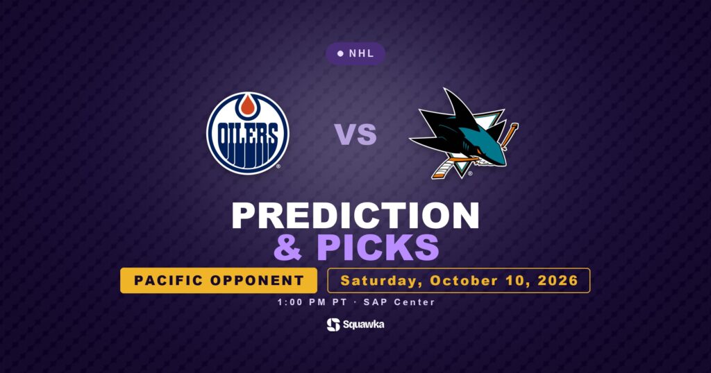 Edmonton Oilers vs San Jose Sharks prediction and picks