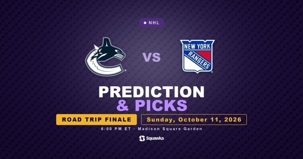 Vancouver Canucks vs New York Rangers prediction and picks