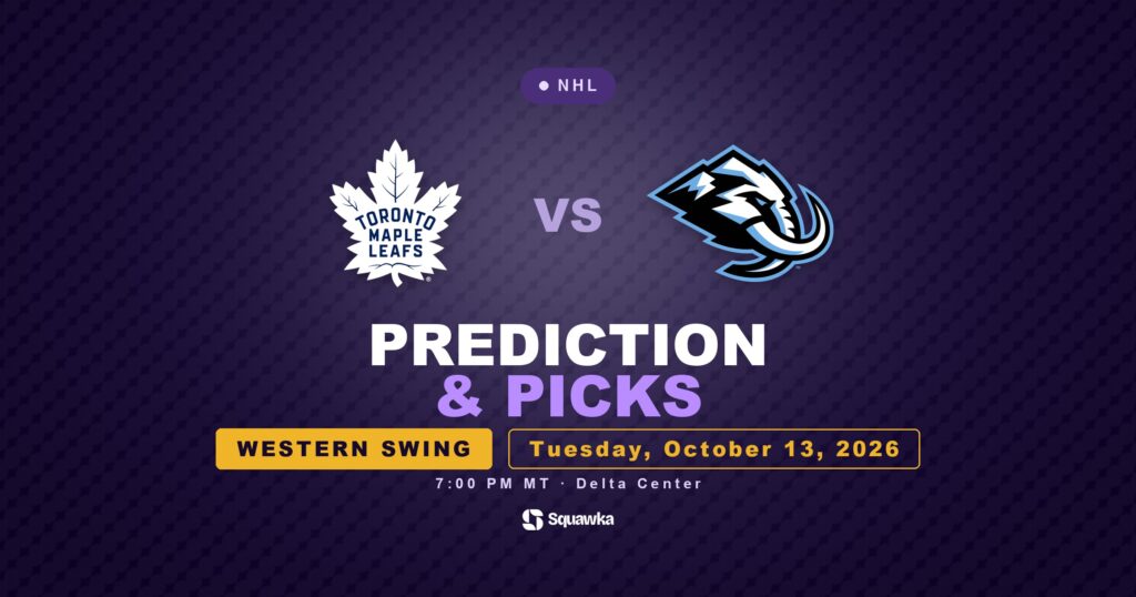Toronto Maple Leafs vs Utah Mammoth prediction and picks