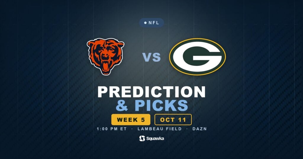 Chicago Bears vs Green Bay Packers prediction, picks and odds for Week 5 of the 2026 NFL season