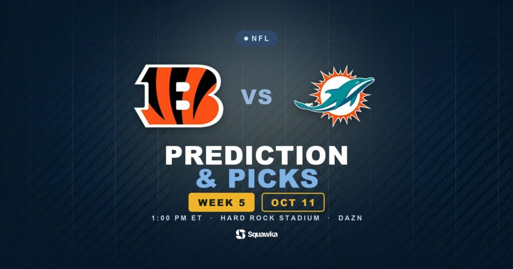 Cincinnati Bengals vs Miami Dolphins prediction, picks and odds for Week 5 of the 2026 NFL season
