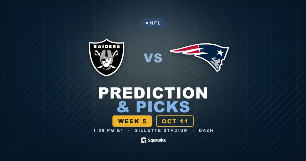 Las Vegas Raiders vs New England Patriots prediction, picks and odds for Week 5 of the 2026 NFL season