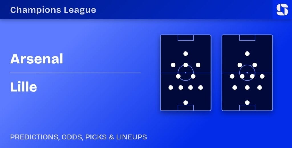 Arsenal vs Lille predicted formations