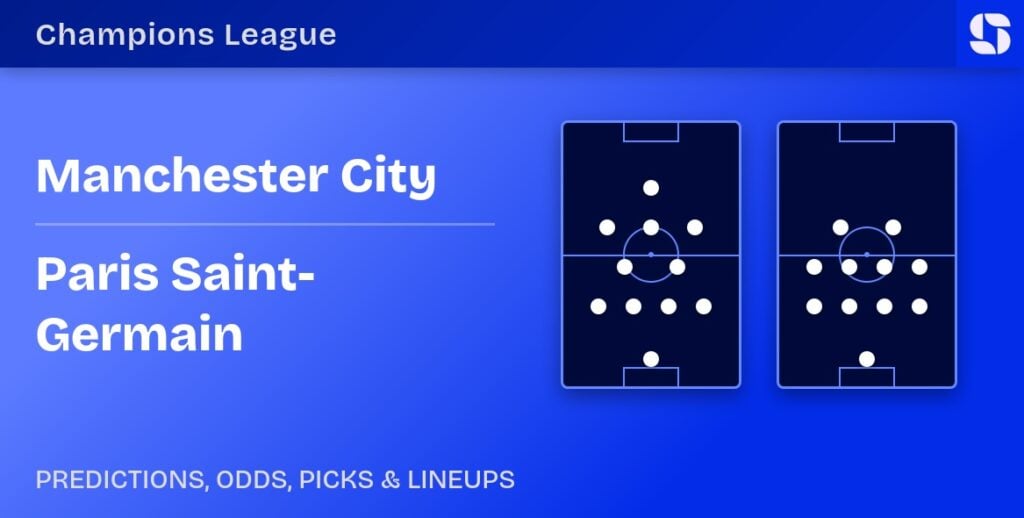 Manchester City vs Paris Saint-Germain predicted formations
