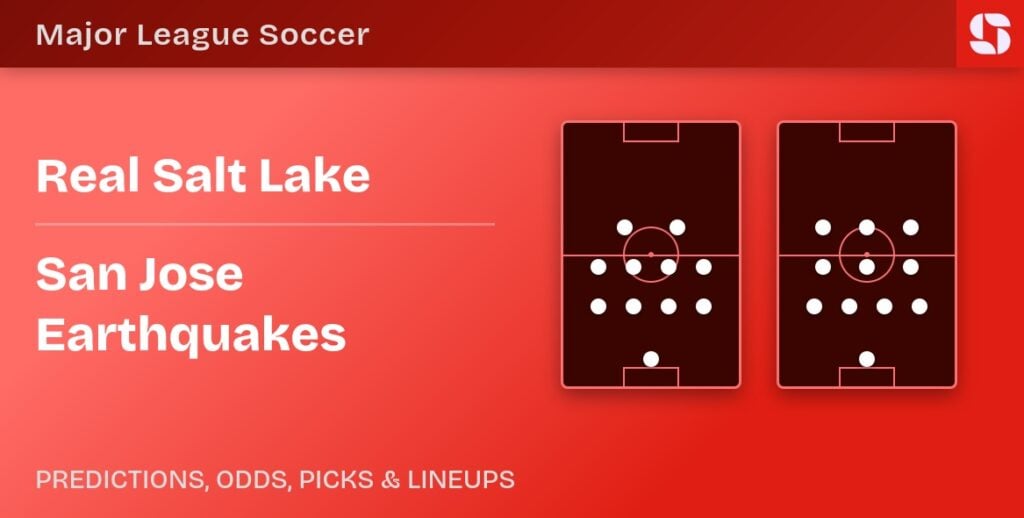 Real Salt Lake vs San Jose Earthquakes predicted formations