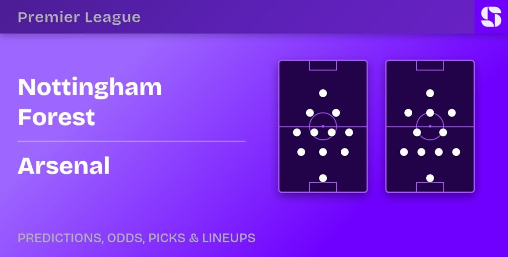 Nottingham Forest vs Arsenal predicted formations