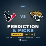 Houston Texans vs Jacksonville Jaguars prediction, picks and odds for Week 6 of the 2026 NFL season