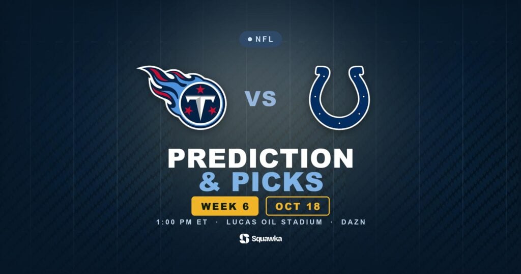 Tennessee Titans vs Indianapolis Colts prediction, picks and odds for Week 6 of the 2026 NFL season