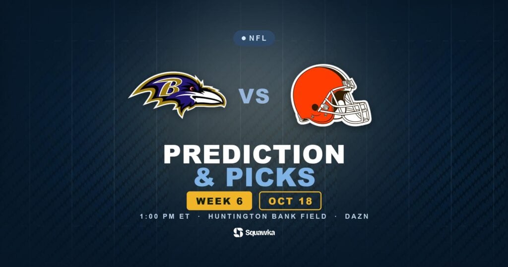 Baltimore Ravens vs Cleveland Browns prediction, picks and odds for Week 6 of the 2026 NFL season
