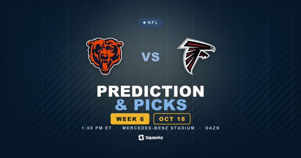 Chicago Bears vs Atlanta Falcons prediction, picks and odds for Week 6 of the 2026 NFL season