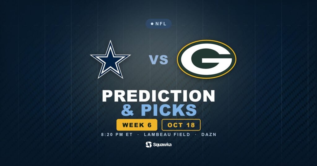 Dallas Cowboys vs Green Bay Packers prediction, picks and odds for Week 6 of the 2026 NFL season