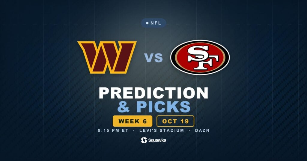 Washington Commanders vs San Francisco 49ers prediction, picks and odds for Week 6 of the 2026 NFL season