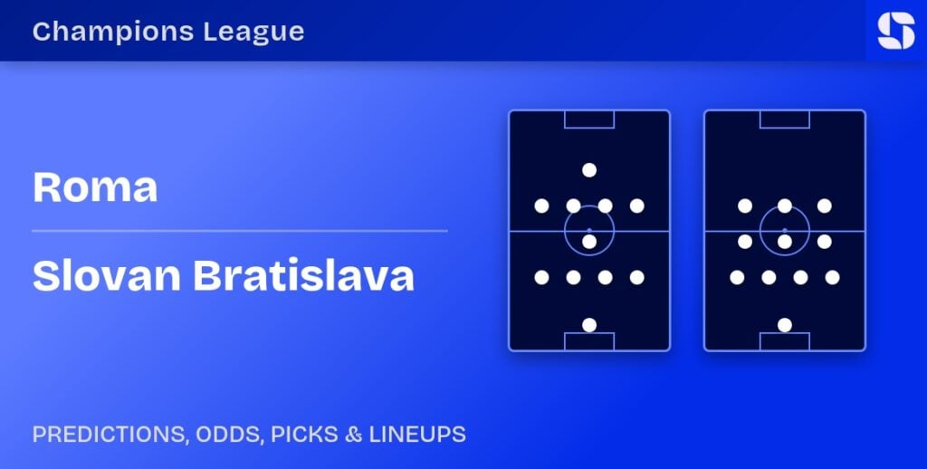 Roma vs Slovan Bratislava predicted formations