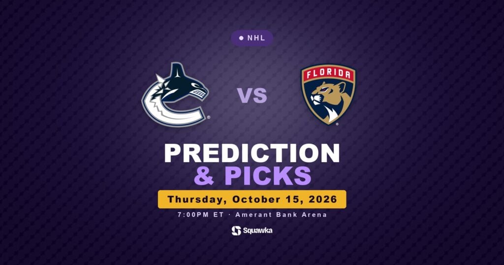 Vancouver Canucks vs Florida Panthers prediction and picks