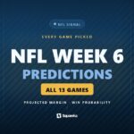 Squawka Signal NFL Week 6 predictions, with a model pick on all 13 games