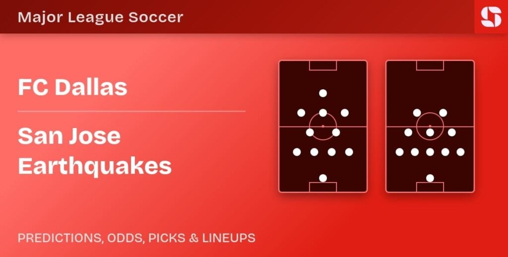 FC Dallas vs San Jose Earthquakes predicted formations