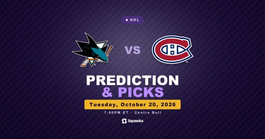 San Jose Sharks vs Montréal Canadiens prediction and picks