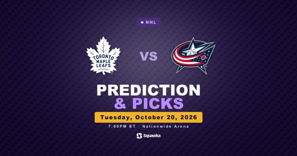Toronto Maple Leafs vs Columbus Blue Jackets prediction and picks
