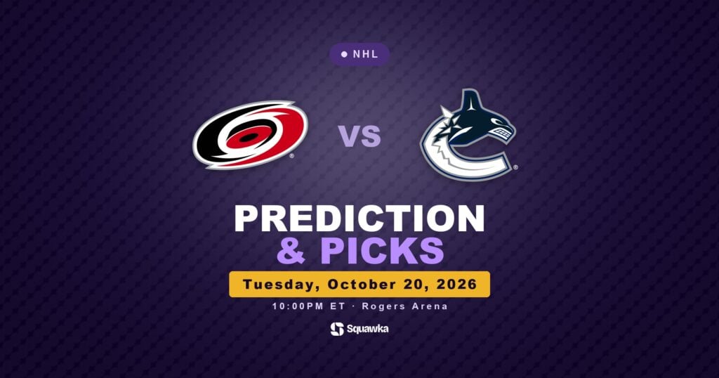 Carolina Hurricanes vs Vancouver Canucks prediction and picks