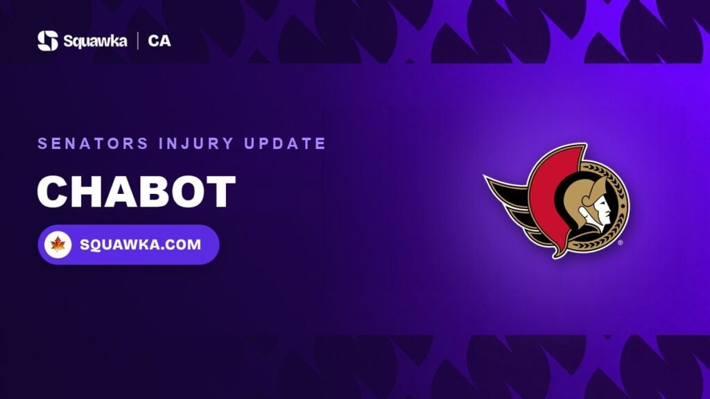 Ottawa Senators logo: Thomas Chabot injury update, October 2026