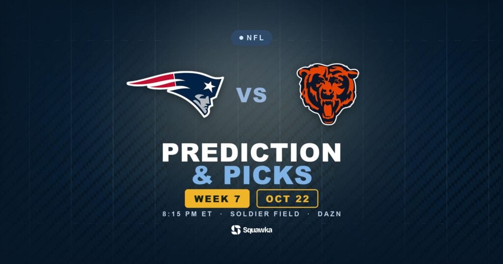 New England Patriots vs Chicago Bears prediction, picks and odds for Week 7 of the 2026 NFL season