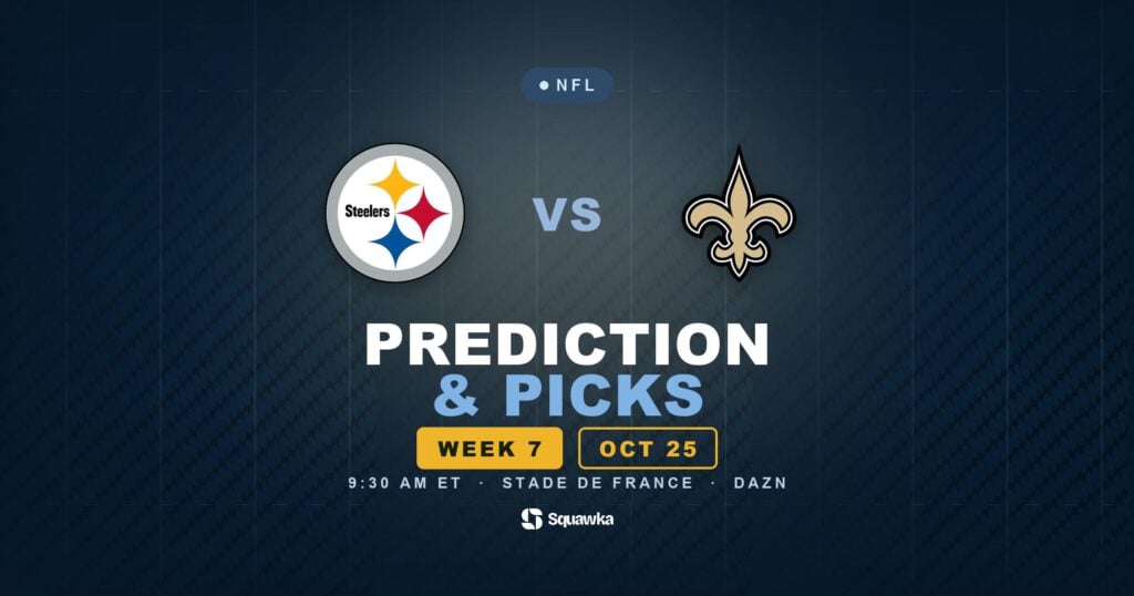 Pittsburgh Steelers vs New Orleans Saints prediction, picks and odds for Week 7 of the 2026 NFL season