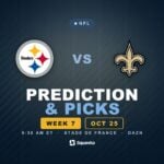 Pittsburgh Steelers vs New Orleans Saints prediction, picks and odds for Week 7 of the 2026 NFL season