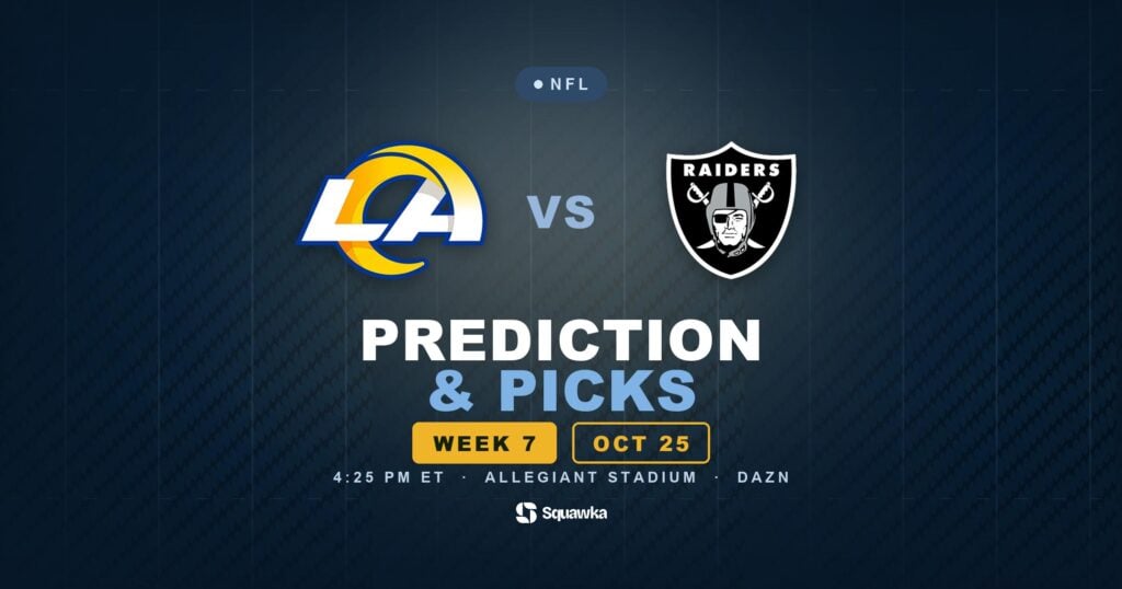 Los Angeles Rams vs Las Vegas Raiders prediction, picks and odds for Week 7 of the 2026 NFL season