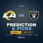 Los Angeles Rams vs Las Vegas Raiders prediction, picks and odds for Week 7 of the 2026 NFL season