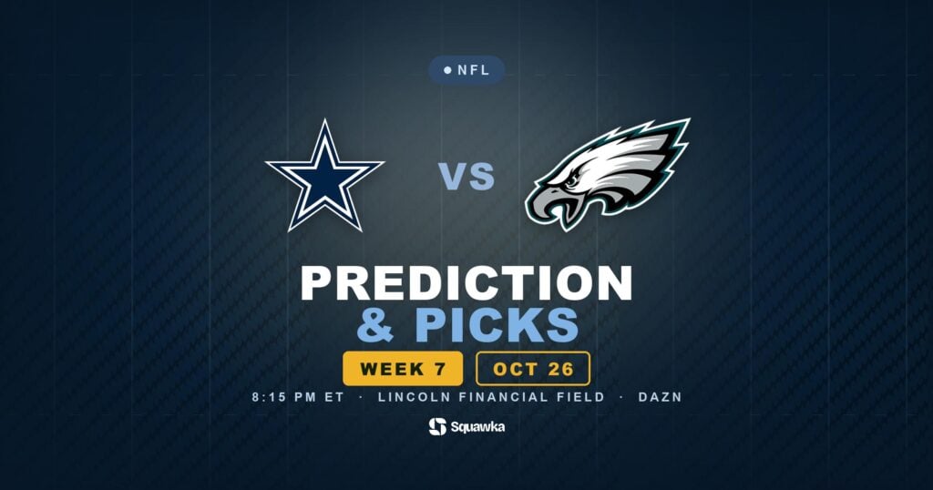 Dallas Cowboys vs Philadelphia Eagles prediction, picks and odds for Week 7 of the 2026 NFL season