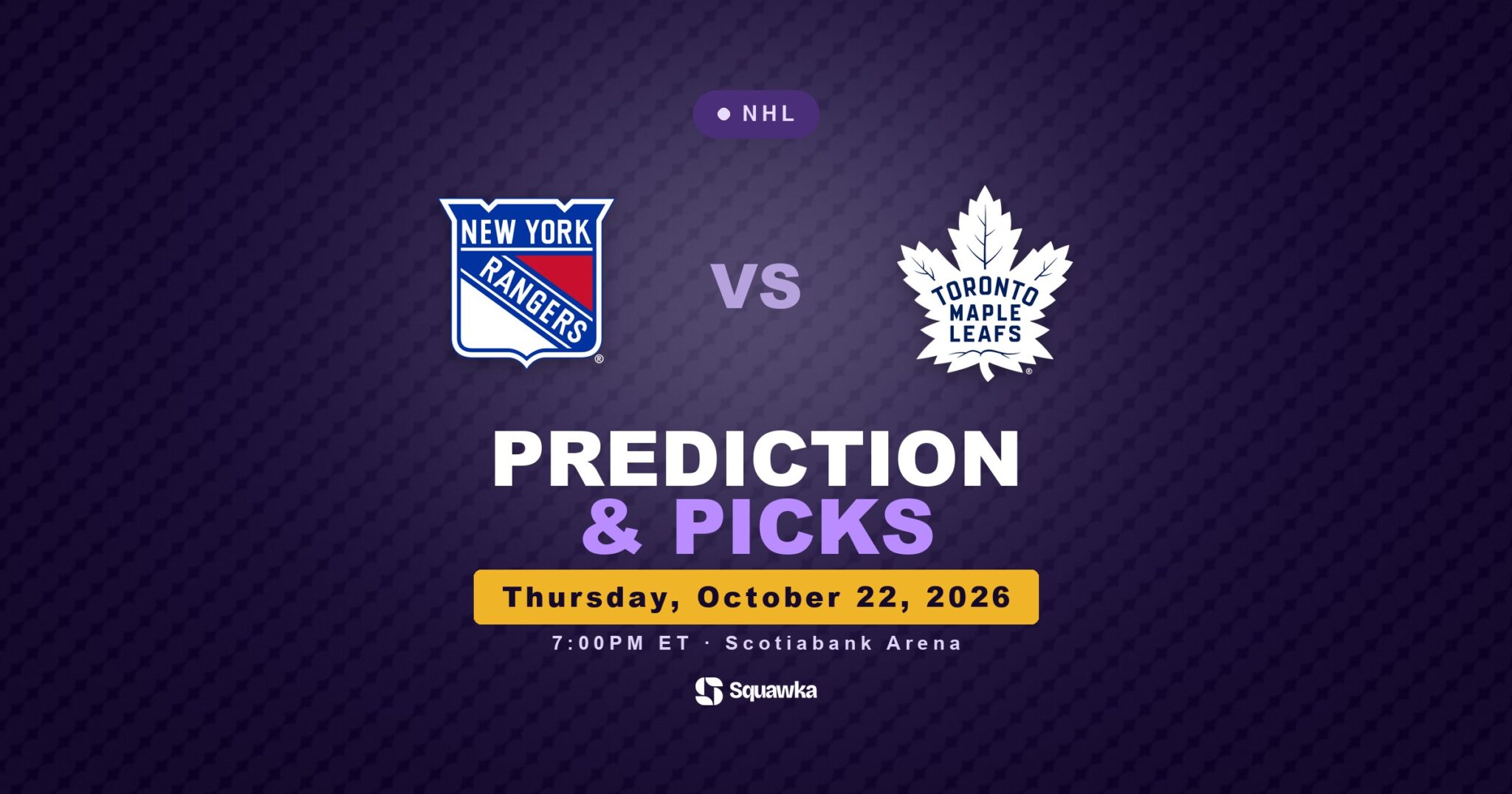 Rangers vs Maple Leafs Prediction and Team News | Squawka