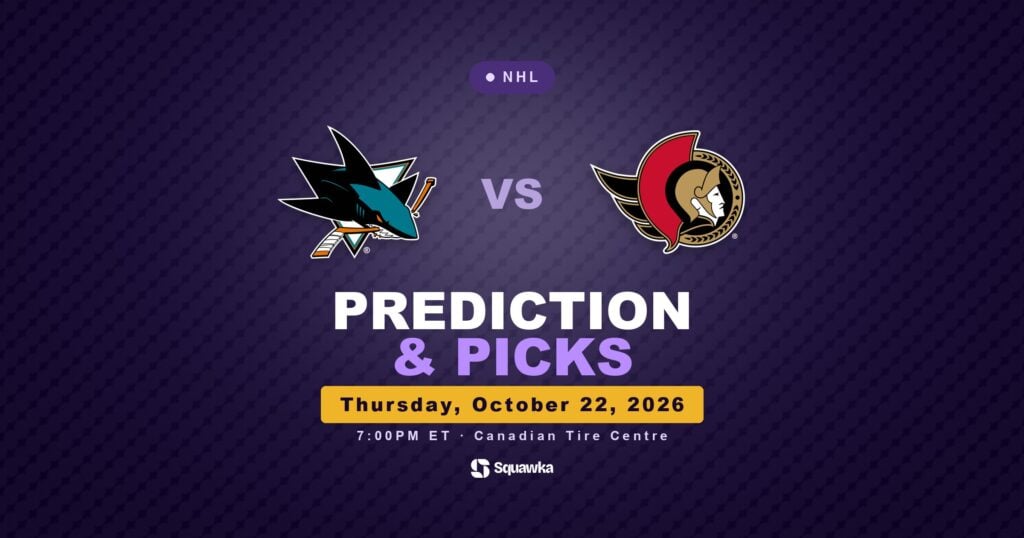 San Jose Sharks vs Ottawa Senators prediction and picks