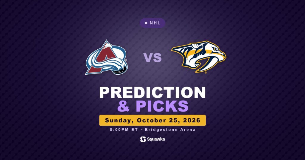 Colorado Avalanche vs Nashville Predators prediction and picks