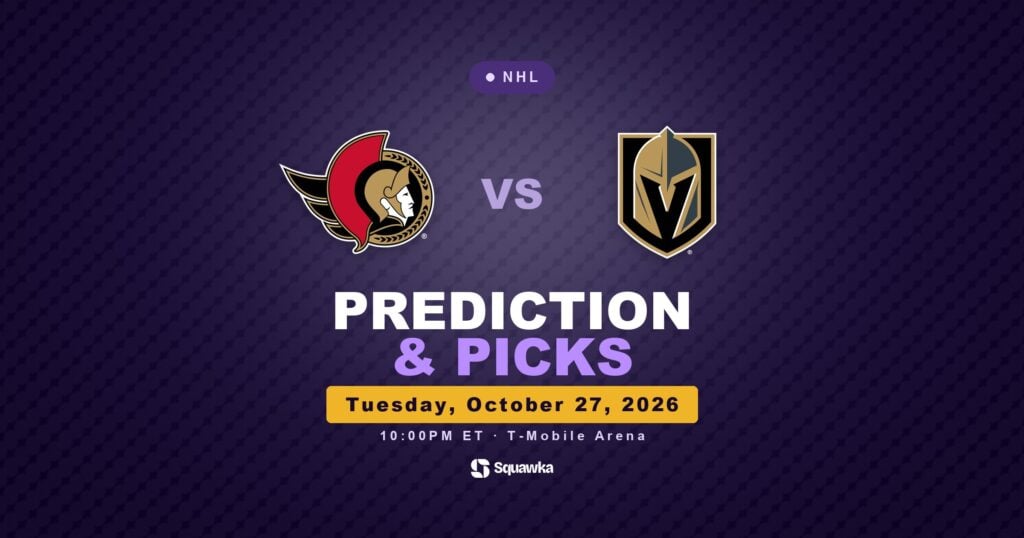 Ottawa Senators vs Vegas Golden Knights prediction and picks