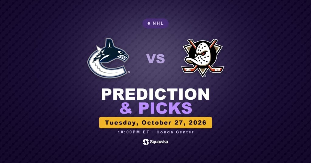 Vancouver Canucks vs Anaheim Ducks prediction and picks