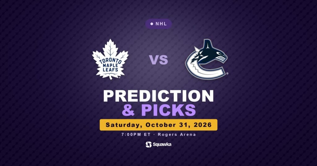 Toronto Maple Leafs vs Vancouver Canucks prediction and picks