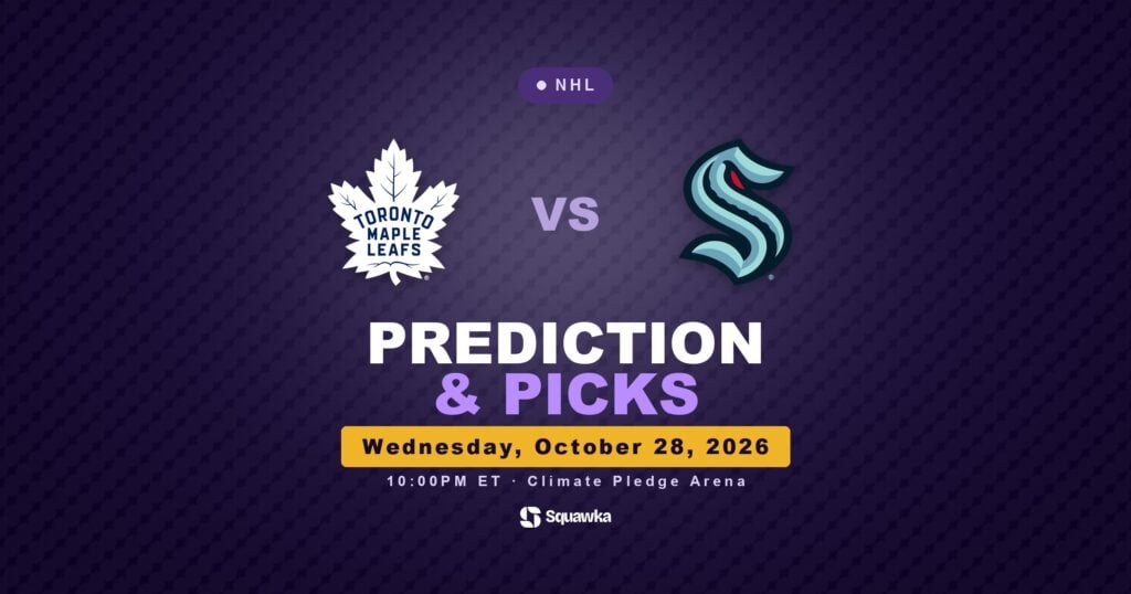 Toronto Maple Leafs vs Seattle Kraken prediction and picks