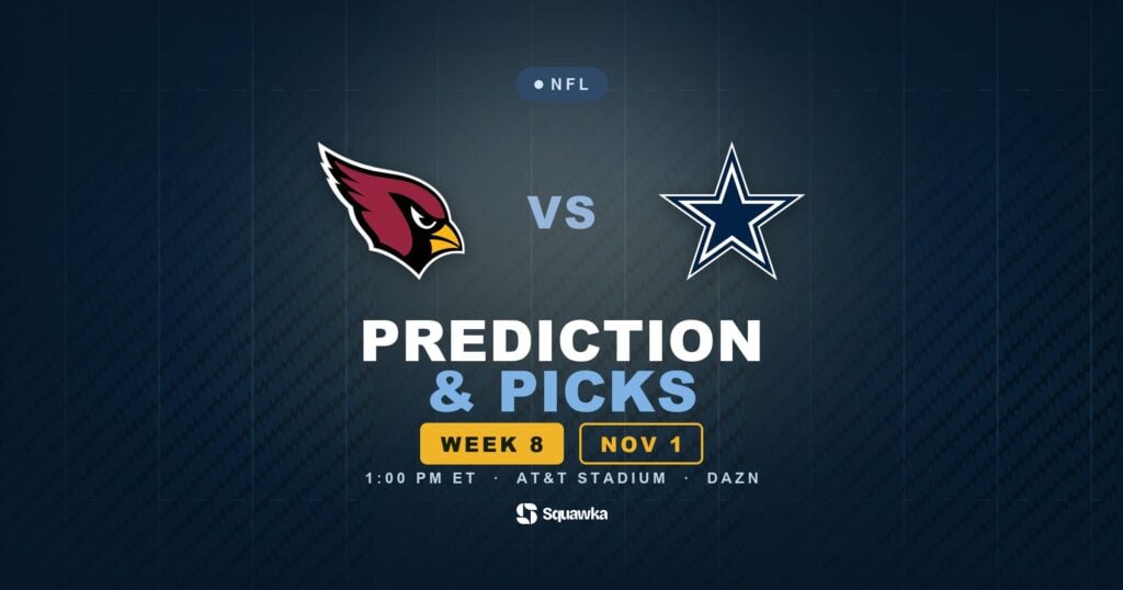 Arizona Cardinals vs Dallas Cowboys prediction, picks and odds for Week 8 of the 2026 NFL season